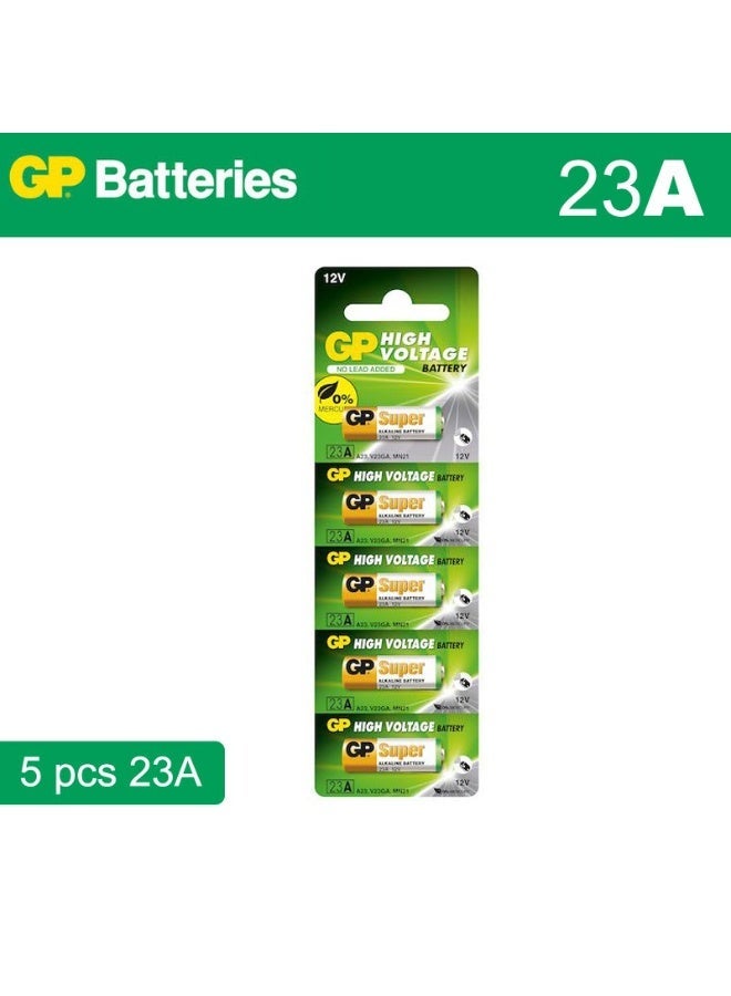 GP Super 23A High Voltage 12V Alkaline Batteries - 5 Pieces - Image 2