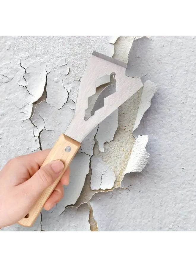 Heavy Duty Multi Purpose Paint Scraper Removal Tool With Ergonomic Handle Serrated Blade - Image 2