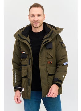 Men Brand Logo Hooded Parka Jackets, Dark Green - pzsku/Z0B8EAF5CD8D49F43F2AEZ/45/_/1737642430/54ce6cb2-fa24-48db-a0e5-1471e452b5b4