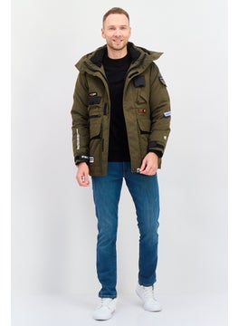 Men Brand Logo Hooded Parka Jackets, Dark Green - pzsku/Z0B8EAF5CD8D49F43F2AEZ/45/_/1737642441/03896abc-caf1-40ac-b54d-531d4000e2f9