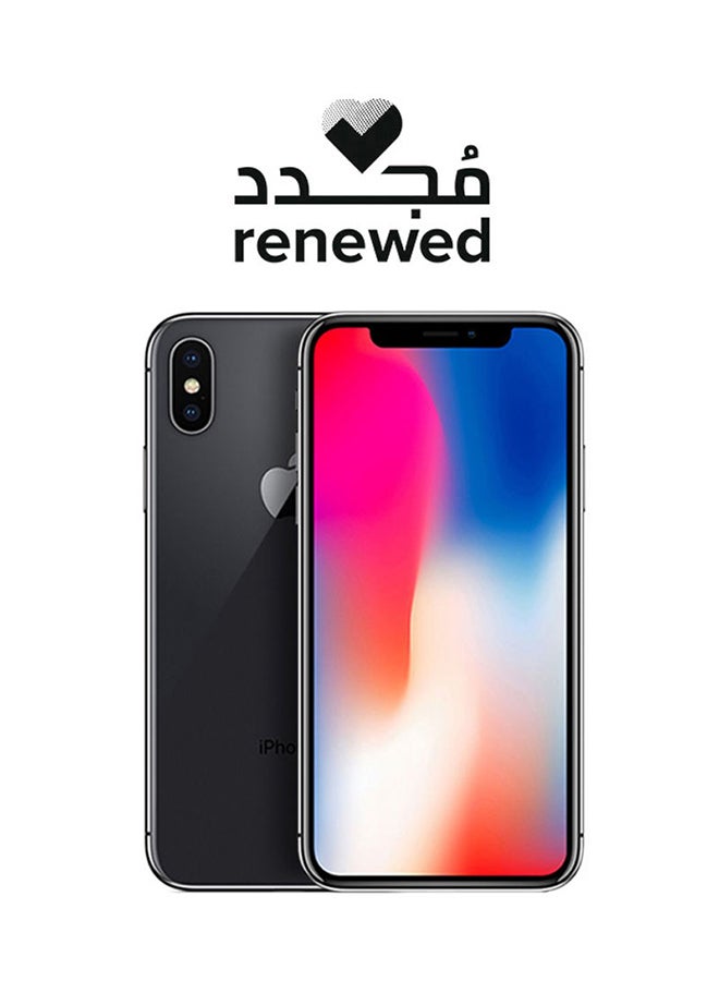 Apple Renewed - iPhone X With FaceTime Space Grey 256GB 4G LTE - Physical Dual Sim version - Image 1