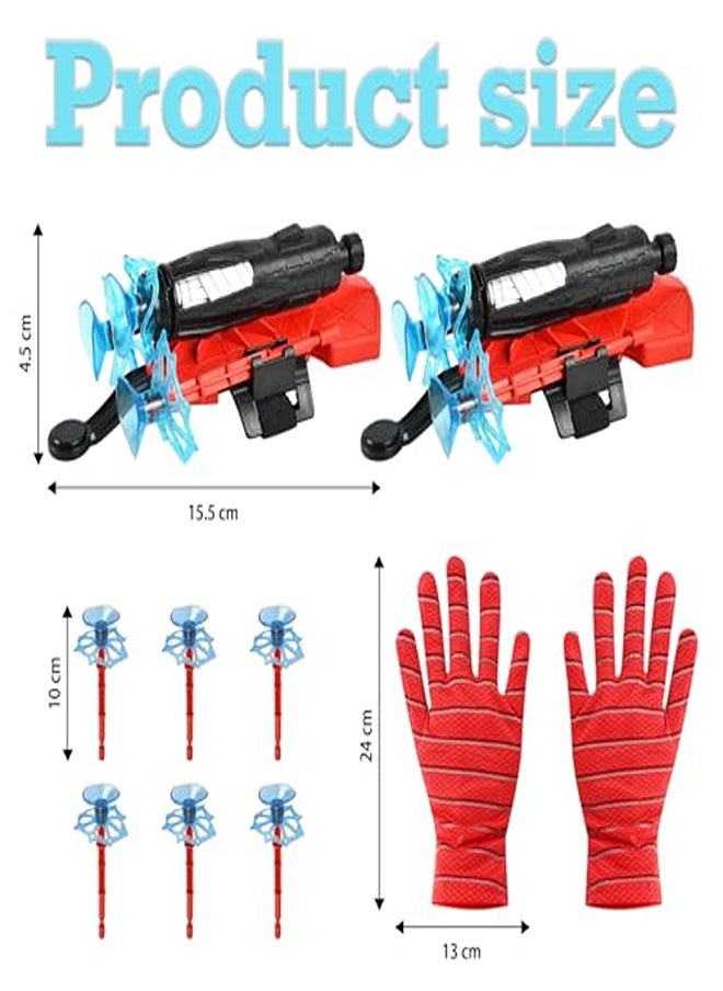 Launcher Glove, 2 Sets Child Spider Gloves + 6 Darts Suction Cup, Hero Launcher.  - Image 2