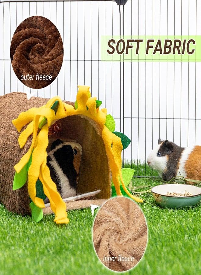 ORZECHKO Guinea Pig Tunnel House - Small Animal Hideout Tube Cage House for Hamster Rat Mice Parrot Chinchilla Hedgehog Flying Squirrel - Playing Sleeping Resting Fleece Warm Bed Plush Nest Habitats - Image 3