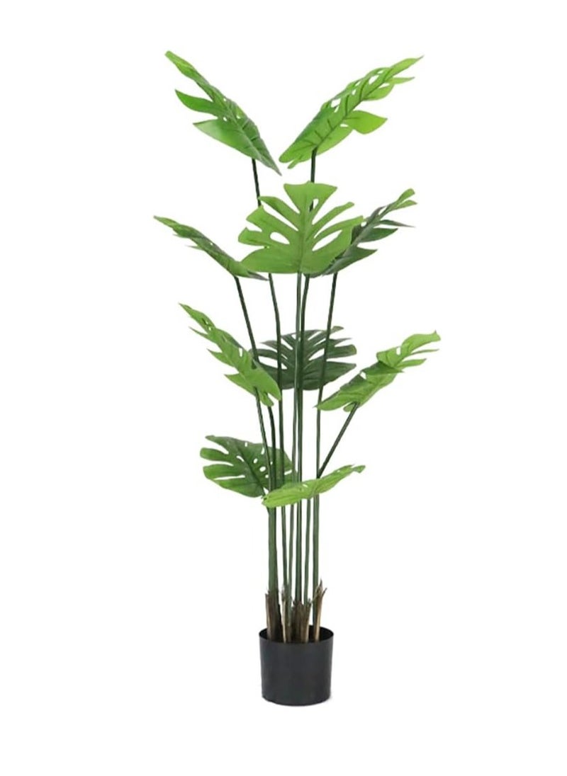 TYCOM Artificial Tree Fake Plants Fake Trees Faux Plants Indoor Realistic Plants for Office Home Room Store Decor Height 150 CM Monstera.  - Image 1