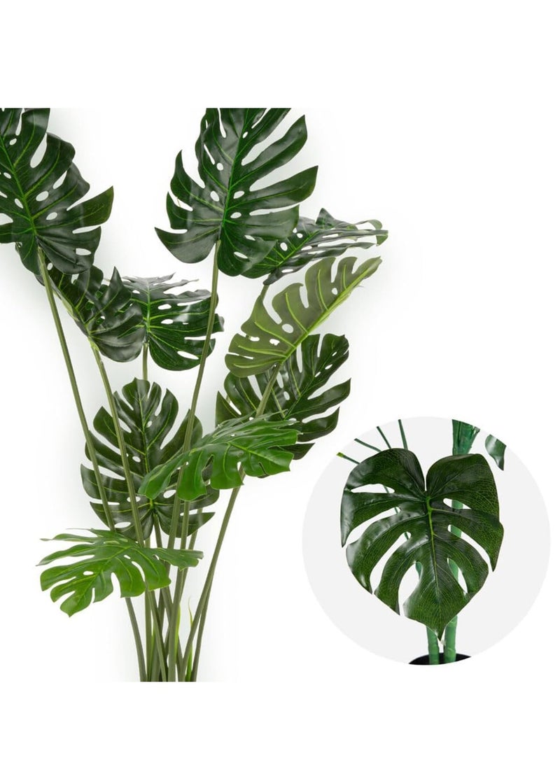 TYCOM Artificial Tree Fake Plants Fake Trees Faux Plants Indoor Realistic Plants for Office Home Room Store Decor Height 150 CM Monstera.  - Image 3
