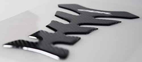 REVSOSTAR Real Carbon Look, Fuel Gas Tank Cap, Protector Pad, Tank Pad Decal Stickers, Tank Protector with Keychain for CBR600RR 2003-2015 CBR1000RR 2004-2015, 3PCS Per Set (SILVER) - Image 4