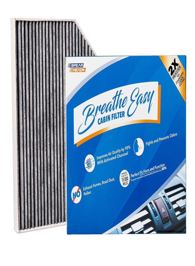 Spearhead Premium Breathe Easy Cabin Filter, Up to 25% Longer Life w/Activated Carbon (BE-179) - Image 1