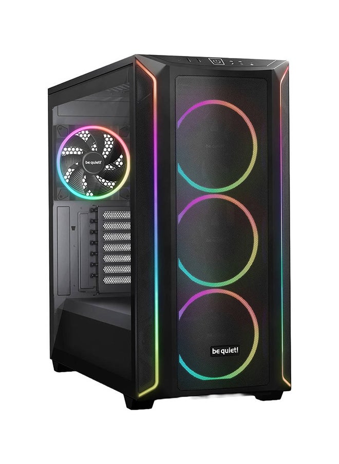 be quiet! - Shadow Base 800 FX aRGB Mid Tower Computer Case, 4x Light Wings 140mm PWM Fans, Up to 420mm Radiator & 8x Fan Support, ABS + Steel + Tempered Glass Materials, Black | BGW63 - Image 1