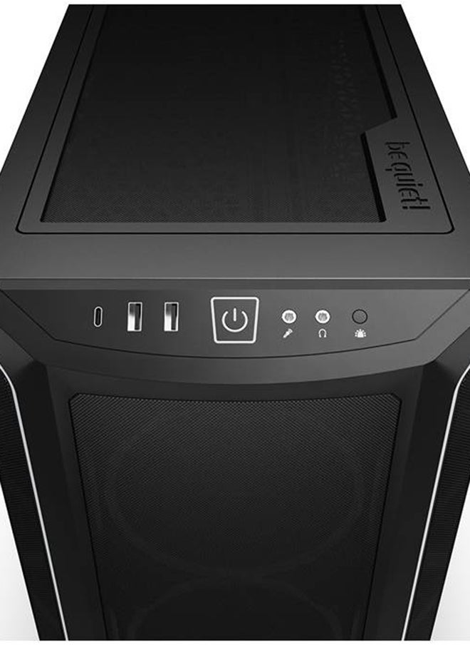 be quiet! - Shadow Base 800 FX aRGB Mid Tower Computer Case, 4x Light Wings 140mm PWM Fans, Up to 420mm Radiator & 8x Fan Support, ABS + Steel + Tempered Glass Materials, Black | BGW63 - Image 1