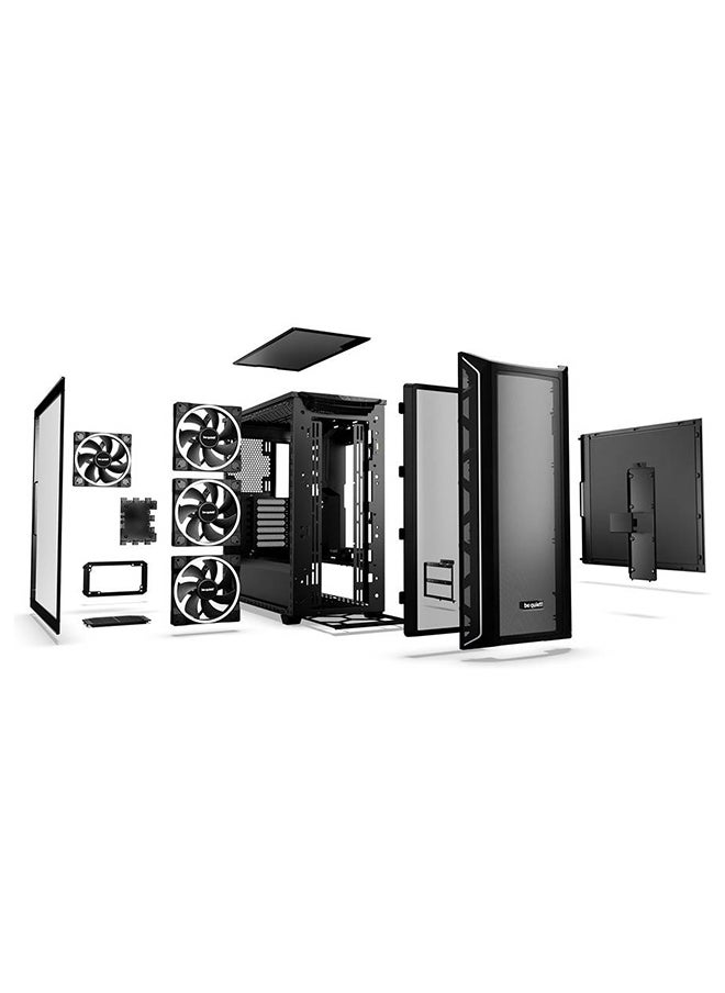 be quiet! - Shadow Base 800 FX aRGB Mid Tower Computer Case, 4x Light Wings 140mm PWM Fans, Up to 420mm Radiator & 8x Fan Support, ABS + Steel + Tempered Glass Materials, Black | BGW63 - Image 1