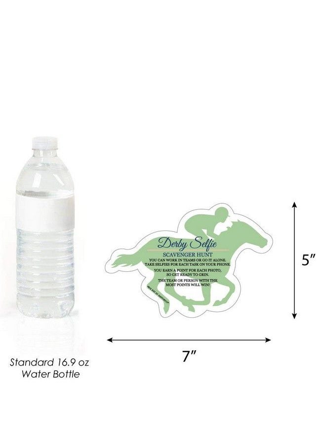 Big Dot of Happiness Kentucky Horse Derby Selfie Scavenger Hunt Horse Race Party Game Set Of 12  - Image 4