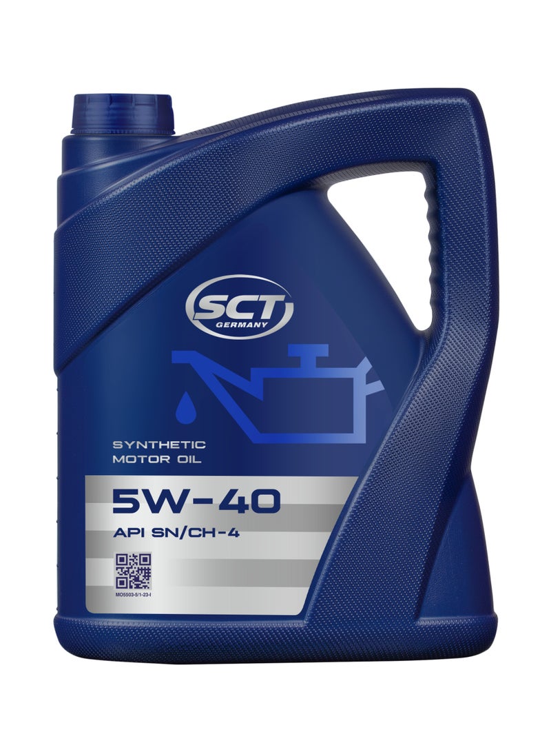 زيت محرك بنزين و ديزيل5W40 SN  -تخليقى  5 لتر - Image 1