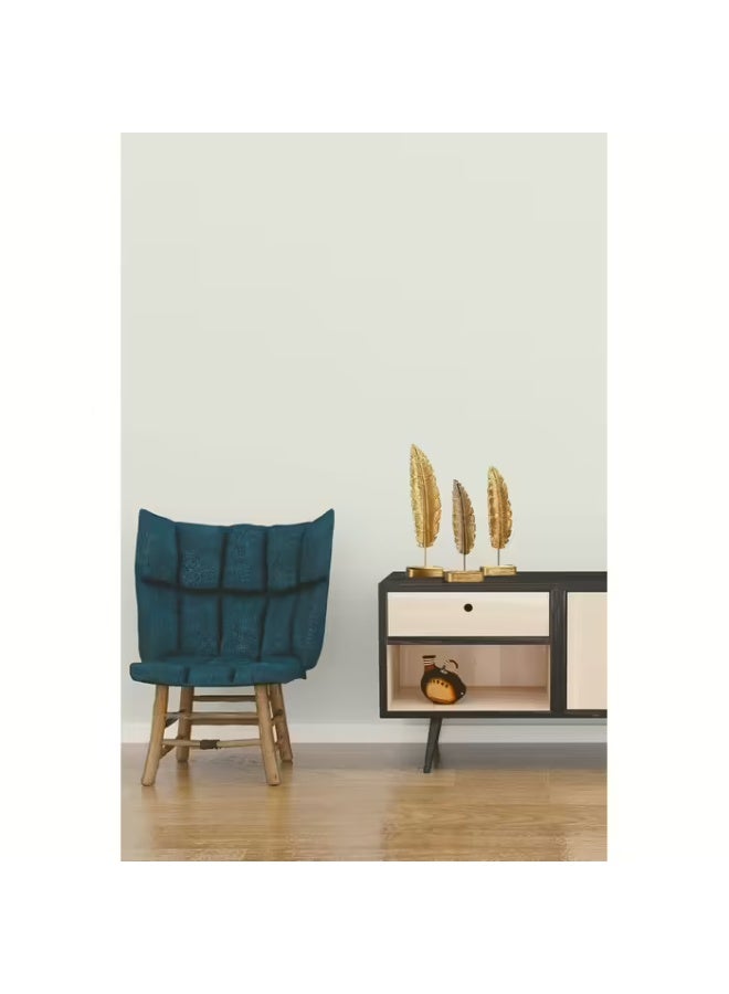 NAMA 3-piece Polyester decorative feather set, gold color - Image 3