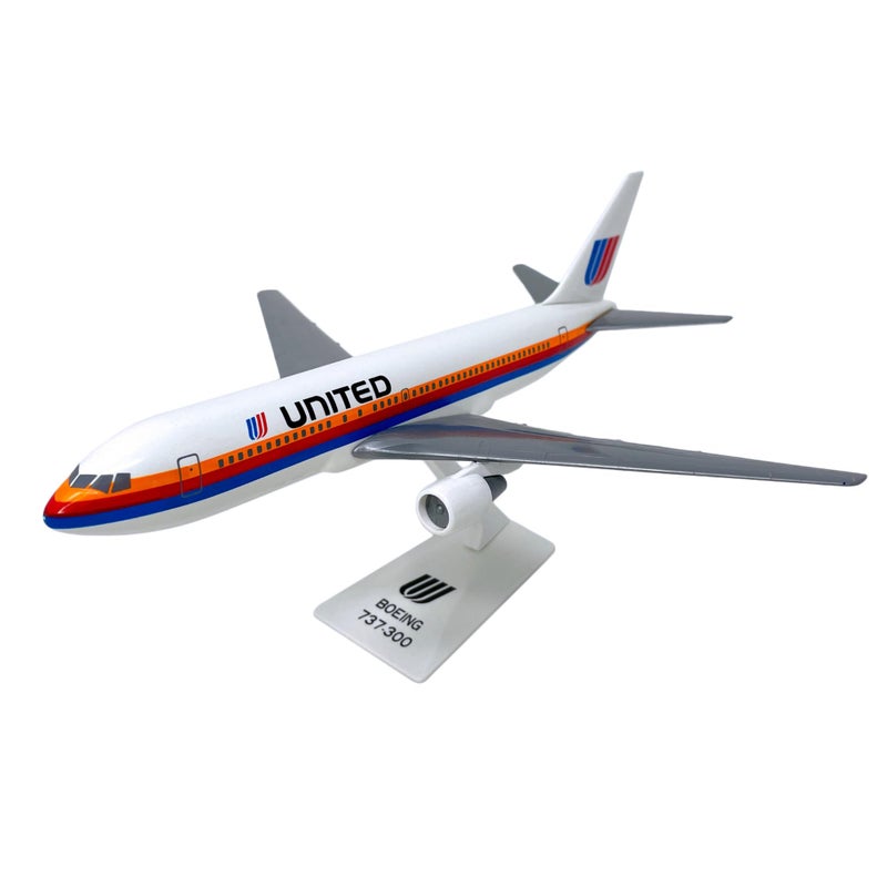 Flight Miniatures United (76-93) 767-200 1:200 Scale - Plastic Snap-Fit Model Airplane - Collectible Replica of United Airlines Aircraft - Part# ABO-76720H-002 - Image 5