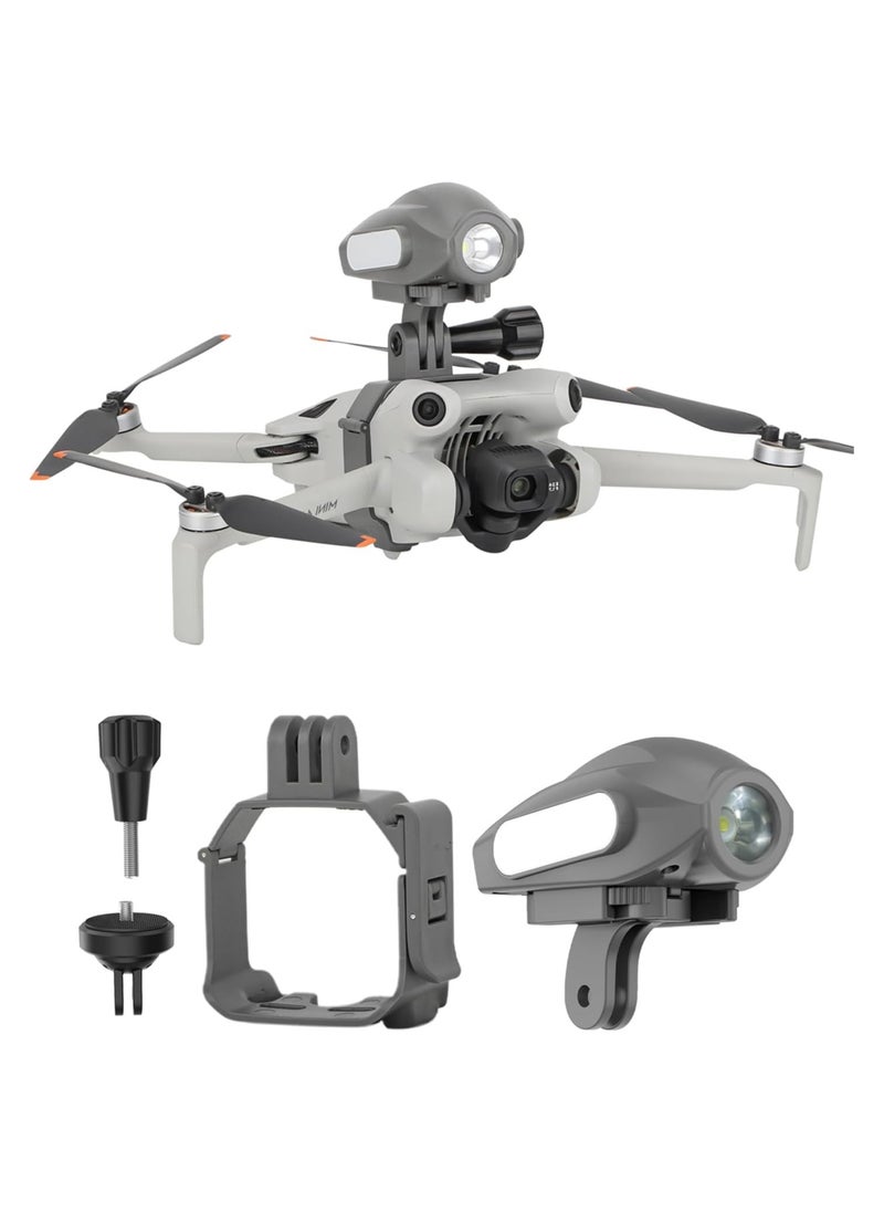 SYOSI - Fit for Mini 4 Pro Drone Searchlight Strobe Light, Night Navigation Flight Light,  Lamp Headlight, Top Carry Extension Bracket, for DJI Anti-Collision Drone Accessories, Anti-Collision Lighting Light - Image 1