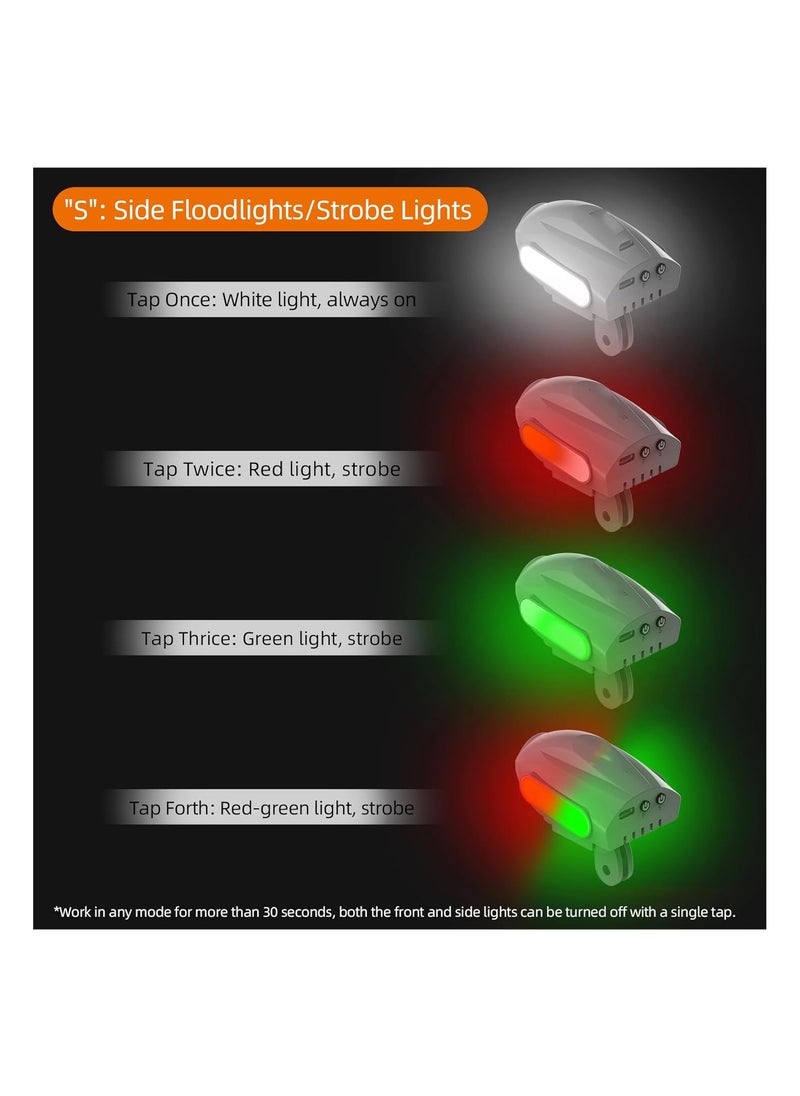 SYOSI - Fit for Mini 4 Pro Drone Searchlight Strobe Light, Night Navigation Flight Light,  Lamp Headlight, Top Carry Extension Bracket, for DJI Anti-Collision Drone Accessories, Anti-Collision Lighting Light - Image 1