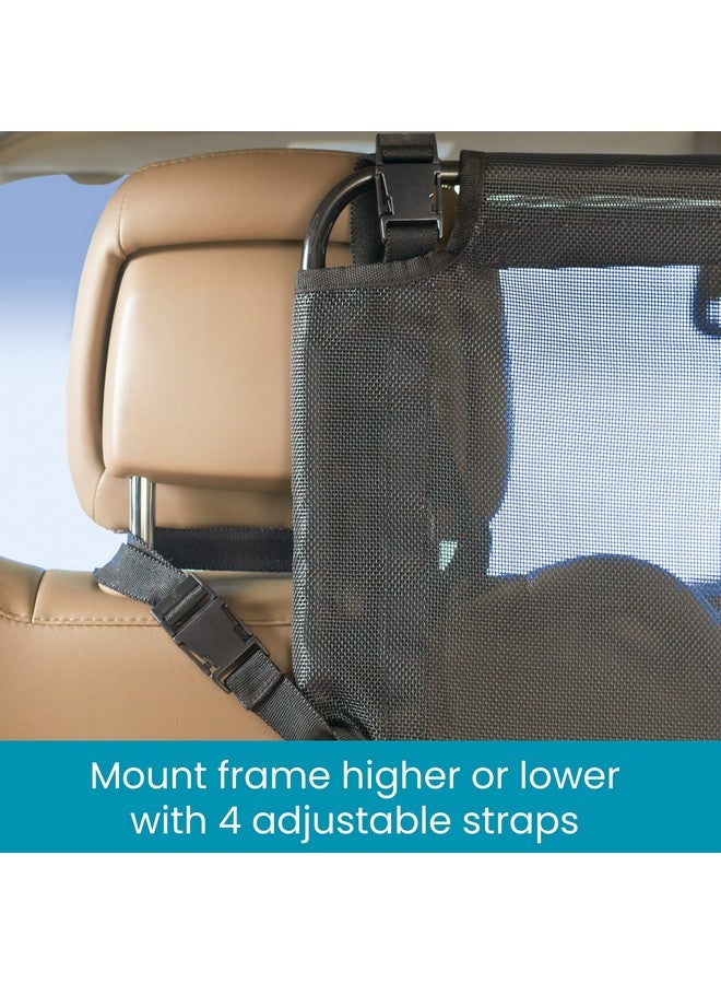 High Road Back Seat Barrier For Dogs  Dog Car Barrier Behind Front Seat  Padded Steel Frame Heavy Duty Mesh Net Separator For Cars, Suvs And Trucks - Image 3