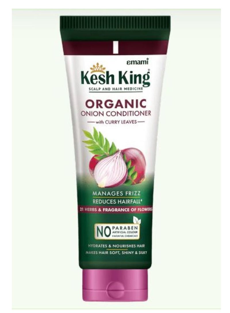 Kesh King Organic Onion Conditioner with Curry Leaves for hydrated and nourished hair 200ml - Image 1