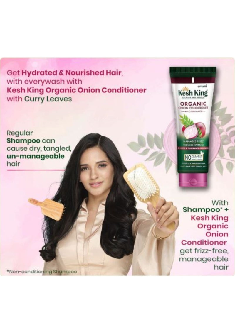 Kesh King Organic Onion Conditioner with Curry Leaves for hydrated and nourished hair 200ml - Image 2