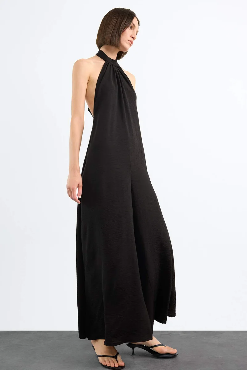 ديفاكتو Wide Leg Long Jumpsuit