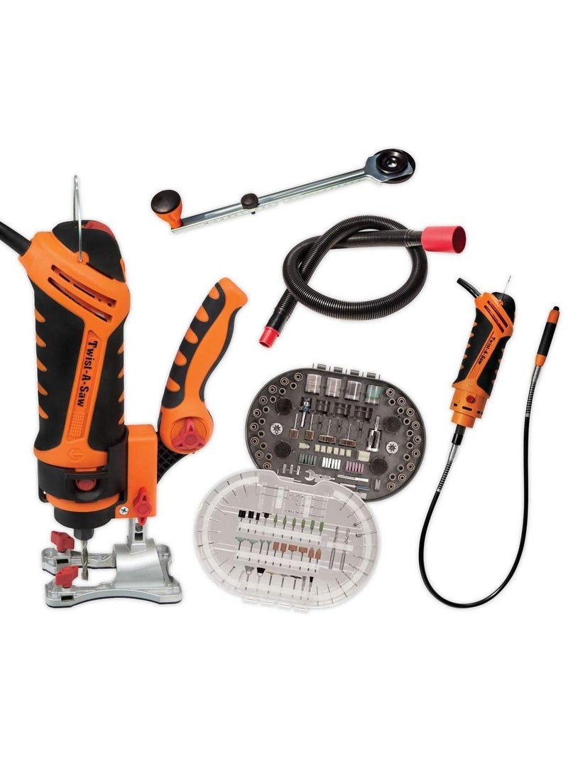 ARTEK - Artek TwistASaw Deluxe Kit by The Renovator with 287 Piece Accessory Kit Multipurpose Saw - Image 1