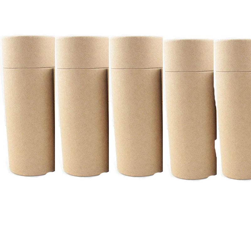 glasstore Empty Kraft Paper Jar Tube Cardboard BoxesEssential Oil Bottle Packaging Box Gift Paper Tube Packing Box With Lid Round Paper Cardboard Boxes5pcs 100ML