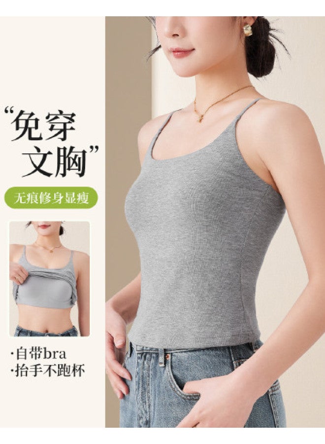 Fenton versatile Women's Tank Top With Built-in Pads - Wearable As Outerwear Camisole - Image 1