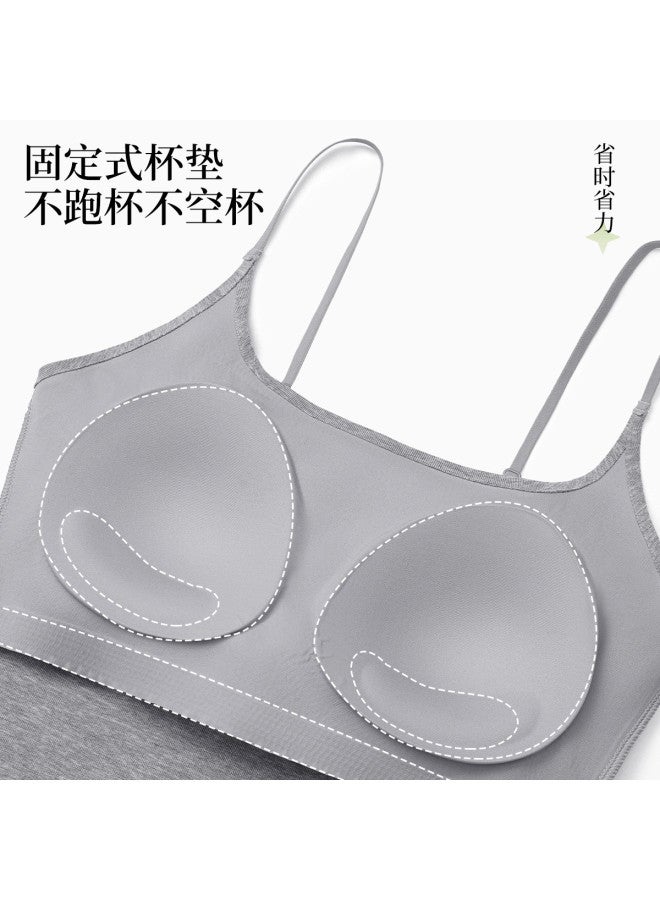 Fenton versatile Women's Tank Top With Built-in Pads - Wearable As Outerwear Camisole - Image 4