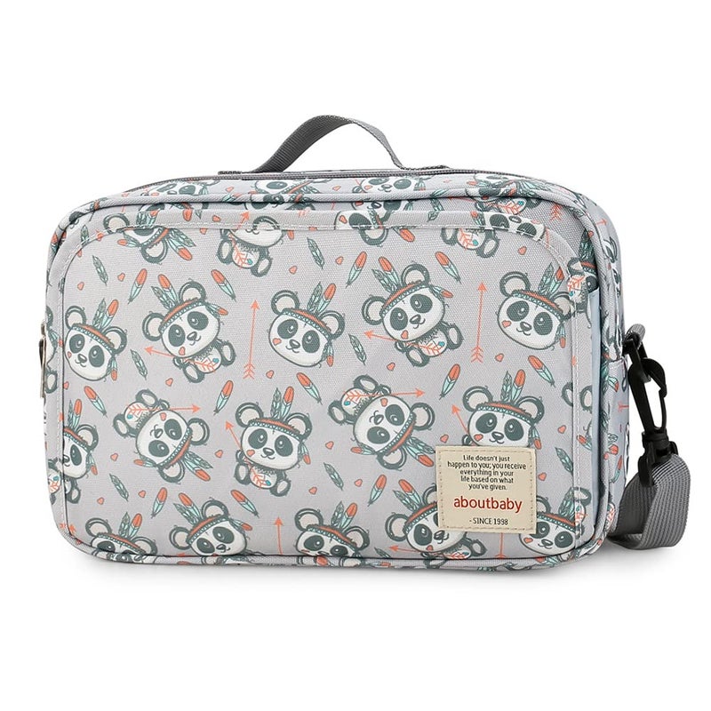 MOMIGO MOMIGO Baby Diaper Caddy Bag Diaper Caddy Tote Baby Stroller Bag Nursery Storage Bin for Diapers Wipes Toys Mini Diaper Bag for Outdoor Panda 