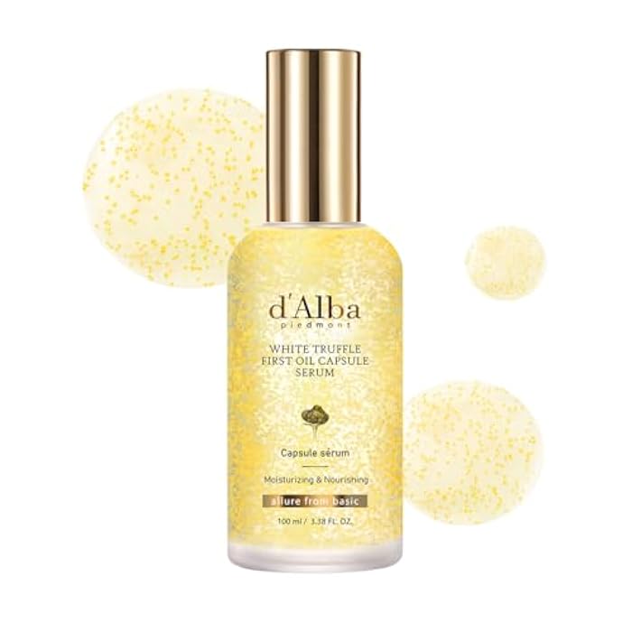 d'alba Piedmont White Truffle Oil Capsule Serum, Daily Vita Boost for Luminous Skin, Double Vitamin Formula, Big Size (3.38fl. oz.) - Image 1