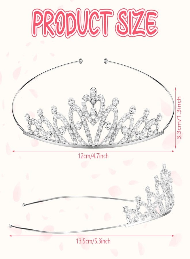 تونديامو تيجان تونديمو 50 قطعة بالجملة للبنات، تيجان أميرة مرصعة بأحجار الراين، طوق رأس قابل للتعديل والثني، إكسسوار شعر للأطفال - Image 2