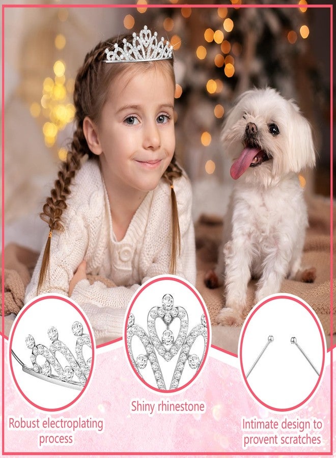 تونديامو تيجان تونديمو 50 قطعة بالجملة للبنات، تيجان أميرة مرصعة بأحجار الراين، طوق رأس قابل للتعديل والثني، إكسسوار شعر للأطفال - Image 3