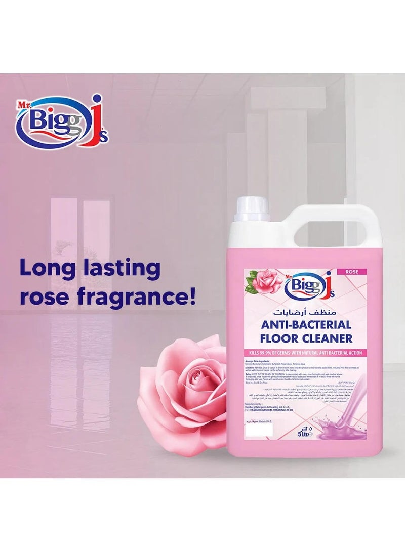 Mr. Bigg J's Antibacterial Floor Cleaner Rose 5L - Image 2