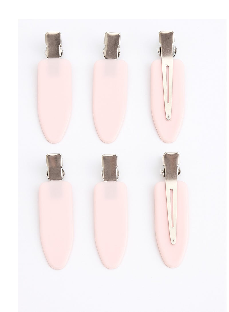 كير اند سمايل CARE AND SMILE العناية والابتسامة مجموعة مشابك الشعر بدون ثني بجودة الصالون - 6 قطع ، تصفيف خالي من التجعد للنساء والفتيات - Image 1