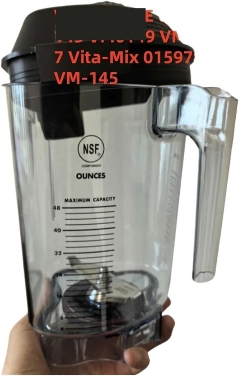 Mixer Container，Compatible For Vitamix ，THE QUIET ONE VM0145 VM0149 VM0122 VM0127 Vita-Mix 015978 VM-145 Replacement 48Oz Blender Cup - Image 3