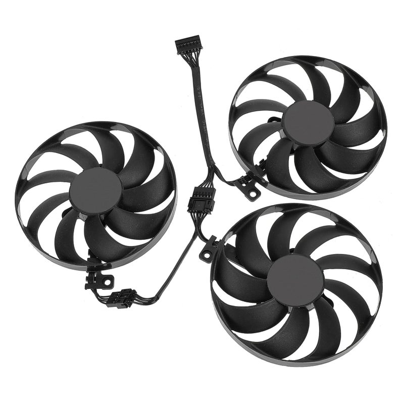 2 Packs GPU Cooling Fan CFUD Electric Silent Enhanced Heat Dissipation Easy to Use - Image 3