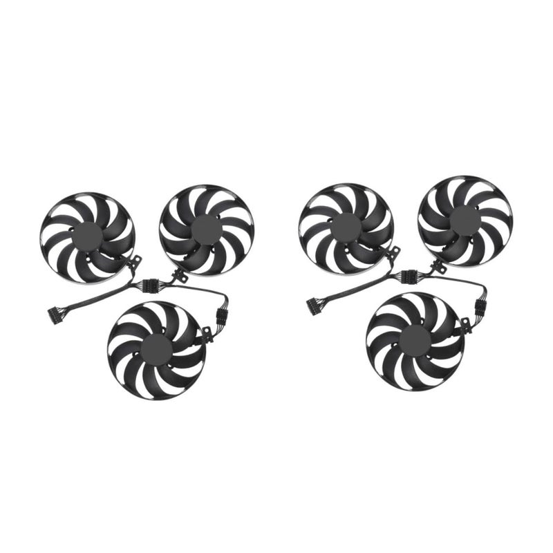 2 Packs GPU Cooling Fan CFUD Electric Silent Enhanced Heat Dissipation Easy to Use - Image 2