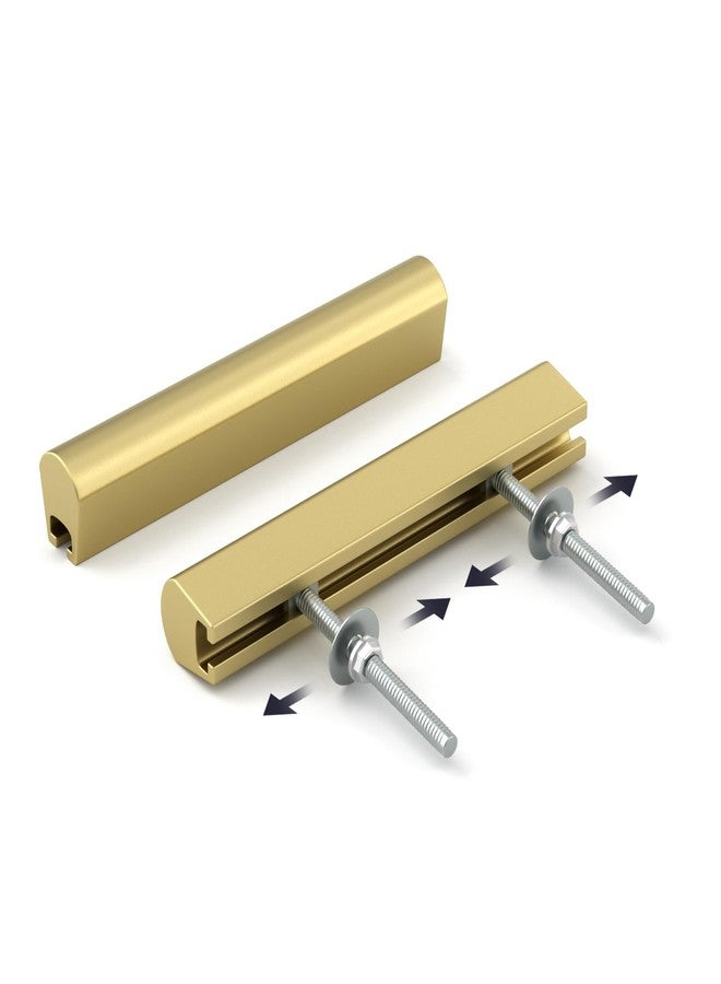 goldenwarm 10 Pack Adjustable Drawer Pulls Gold Cabinet Handles for Kitchen Hardware 1" to 4"(25-102 mm) Hole Distance - Image 1