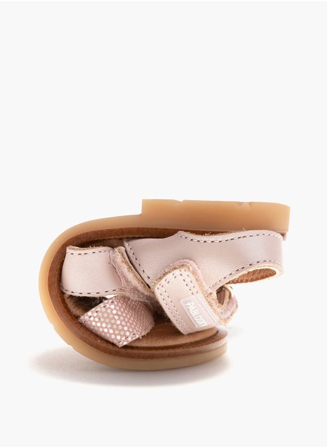 Pablosky - Girls' Bow Accent Strap Sandals with Hook and Loop Closure - Image 1