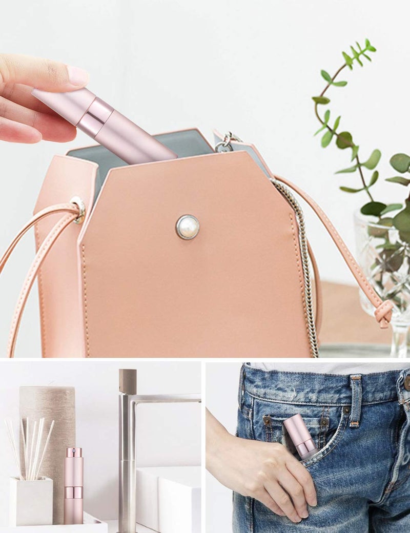 LISAPACK 8ML Atomizer Perfume Spray Bottle for Travel, Empty Refillable Cologne Dispenser, Portable Sprayer (Pink) - Image 4