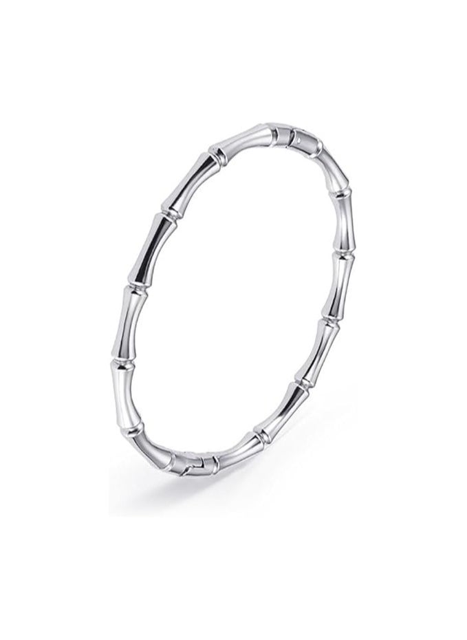 Fayrouz Jewellery Bamboo Inspired Hoop Bracelets Elegant, Simple, and Slim Classic Wide Adjustable Unisex Bamboo Bracelet. Bracelet by Fairuz Jewelry  - Image 1
