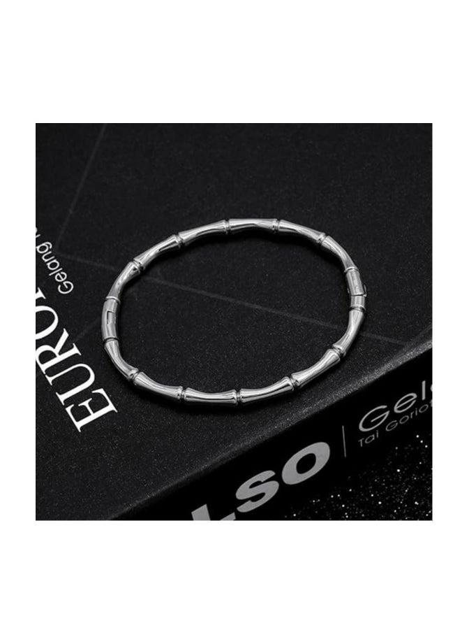 Fayrouz Jewellery Bamboo Inspired Hoop Bracelets Elegant, Simple, and Slim Classic Wide Adjustable Unisex Bamboo Bracelet. Bracelet by Fairuz Jewelry  - Image 5