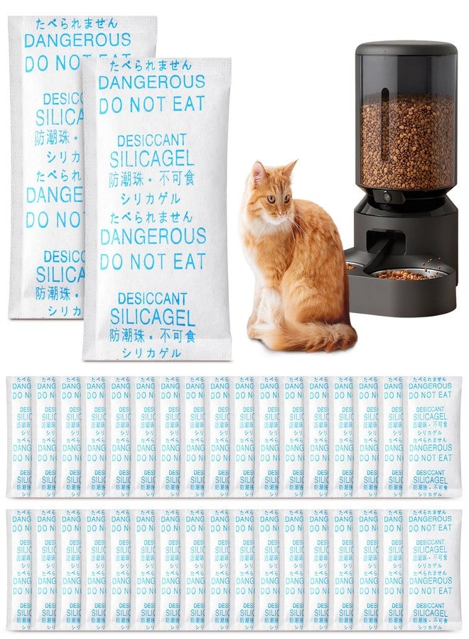 Lounsweer 36 Packs Pet Food Desiccant Bag Compatible with Petlibro Automatic Cat Dog Feeders, Moisture Proof Bag Desiccant Keep Foods Dry and Fresh, for Various Types of Food Feeders - Image 1