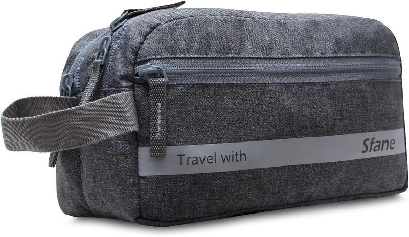 SFANE Toiletry Bag for Men & Women Makeup Pouch, Travel Essentials Travel Organizer Travel Pouch for Men for Travel Kit for Toiletries, Wash Bag, White, Travel Accessories - Image 2