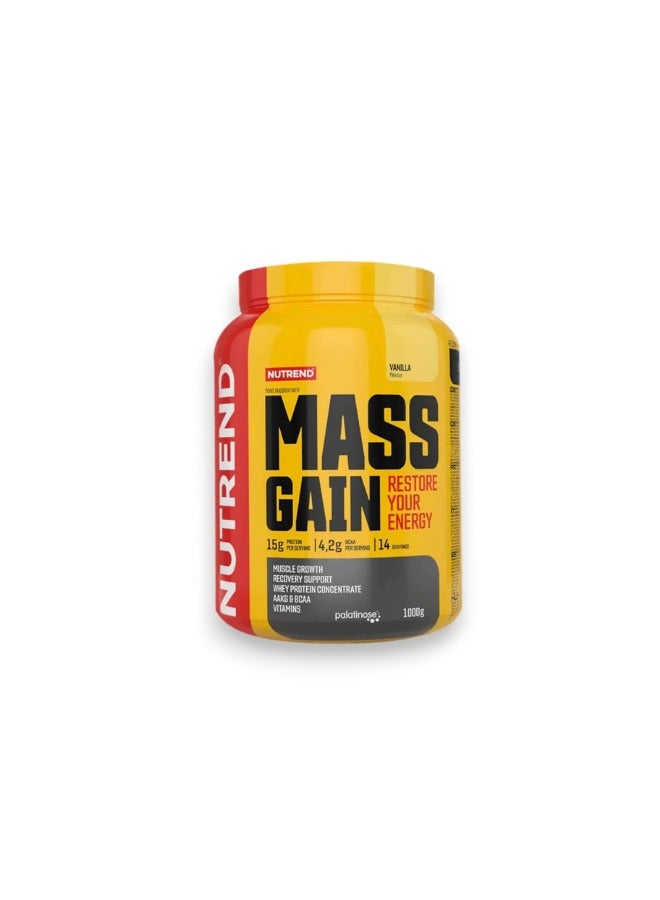 NUTREND Mass Gain, Vanilla Flavour, 1000g