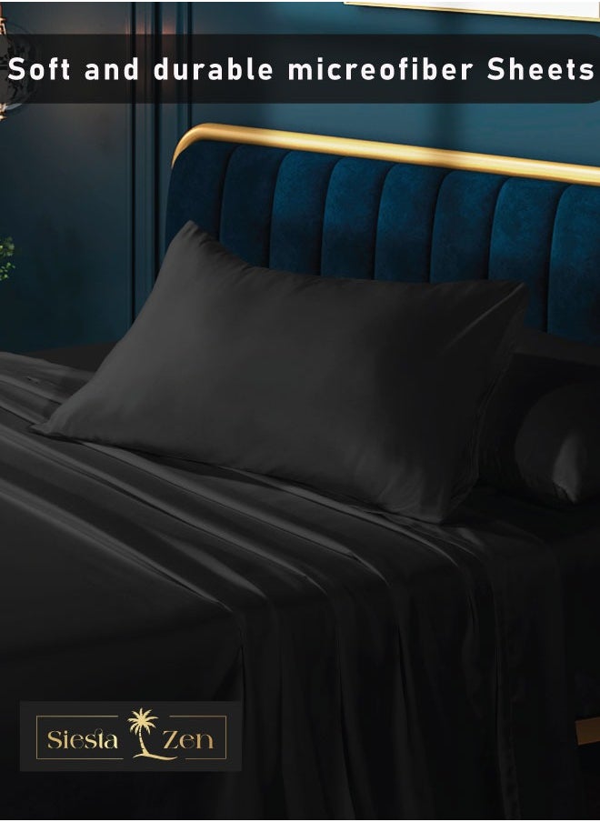 Siesta Zen - Siesta Zen Microfiber Flat Sheet – Soft, Breathable, and Wrinkle-Resistant Bedding - Image 1