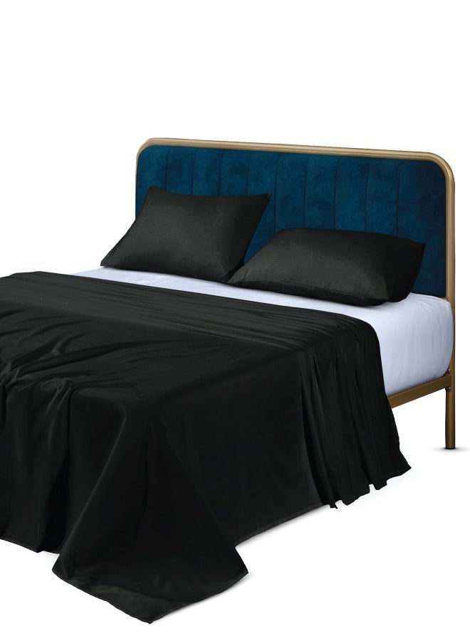 Siesta Zen Siesta Zen Microfiber Flat Sheet – Soft, Breathable, Wrinkle-Resistant – Lightweight & Durable Bedding for All Seasons  - Image 4