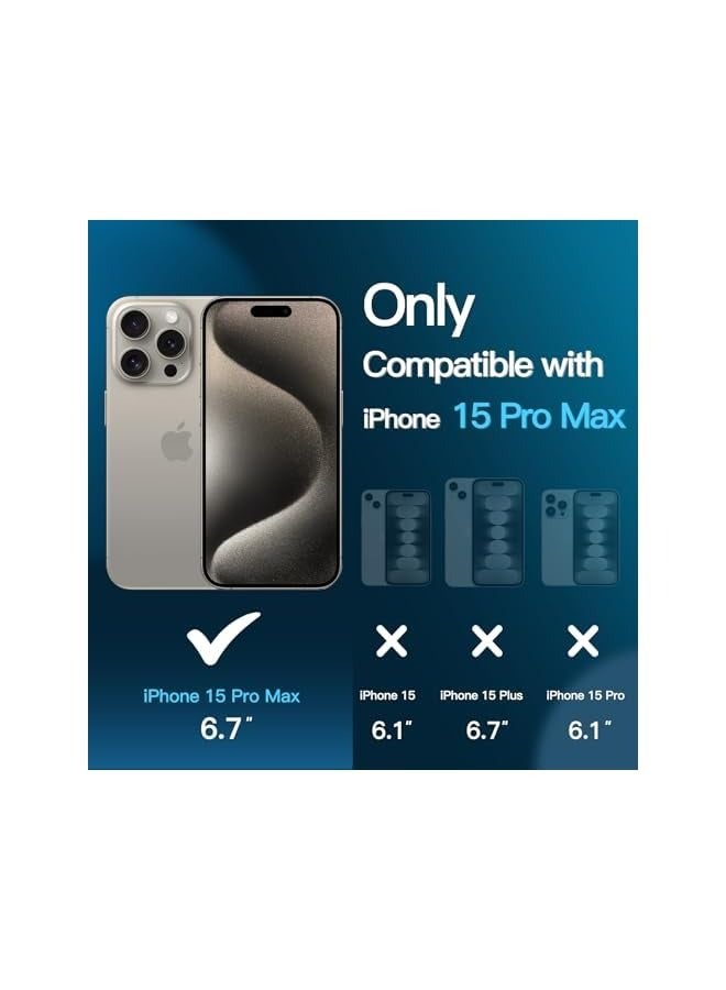 Jetech Screen Protector for iPhone 15 Pro Max 6.7-Inch, Tempered Glass Film with Easy Installation Tool, Case-Friendly, HD Clear, 3-Pack - Image 3