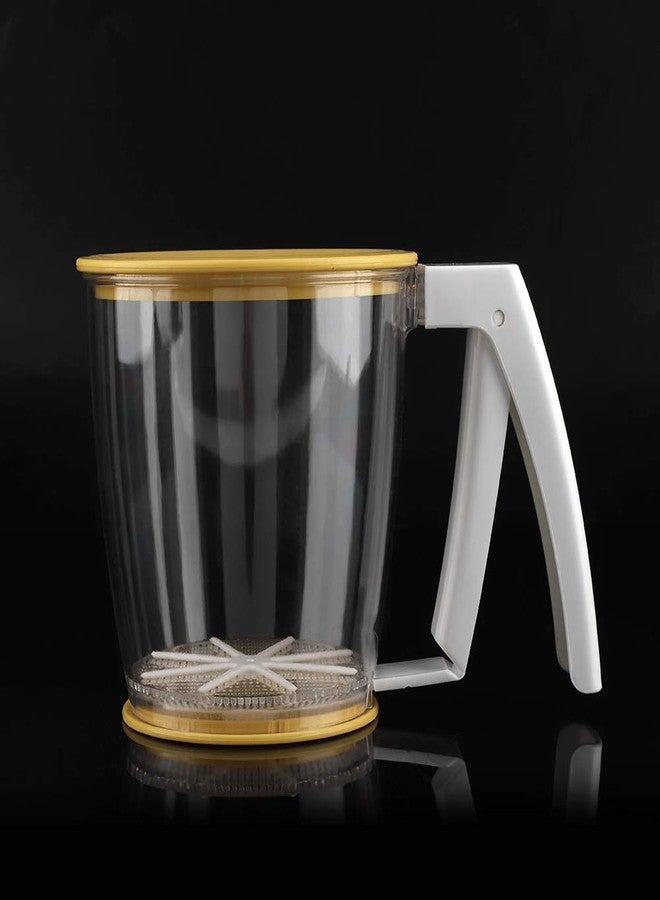 shenruifa Hand held Cup Flour Sifter Strainer Powder Mesh Sieve Baking Supplies Tools with Lid - Image 5