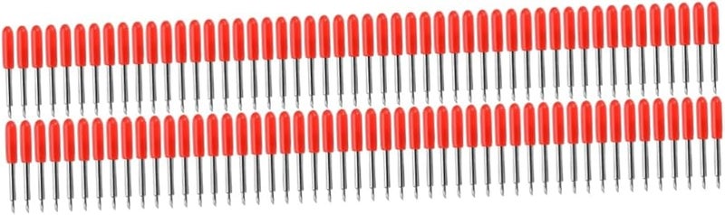 Tehaux 250pcs High Precision Tungsten Cutting Blades 0 2X0 2X2 3CM Size Red Color - Image 1